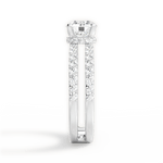 Christie Round Cut Lab Grown Diamond Platinum Engagement Ring - View 4