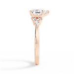 Cynthia Pear Cut Lab Grown Diamond 18Kt Rose Gold Engagement Ring - View 2