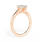 Angie Pear Cut Lab Grown Diamond 18Kt Rose Gold Engagement Ring - View 4