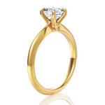 Beatrice Asscher Cut Lab Grown Diamond 18Kt Yellow Gold Engagement Ring - View 3