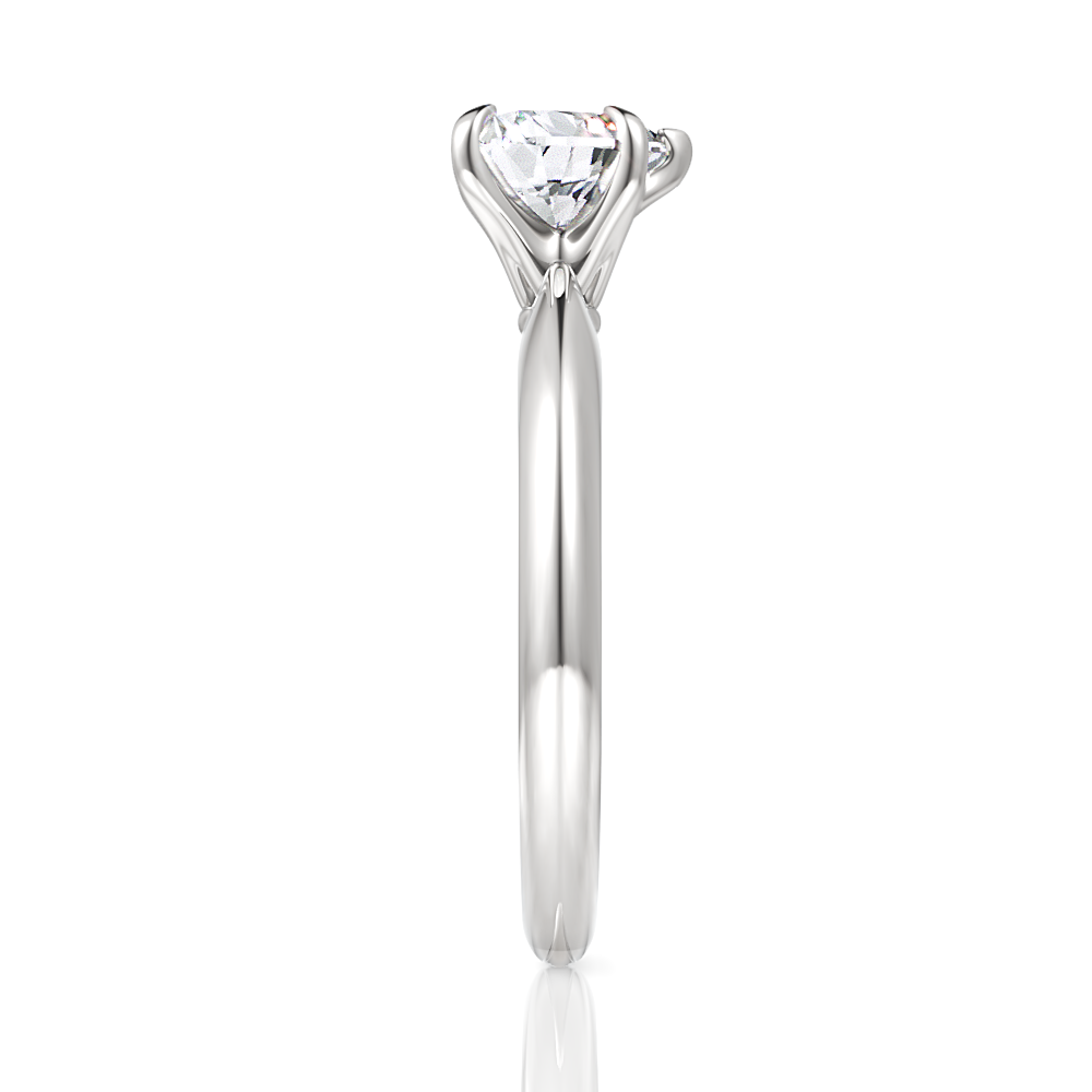 Beatrice Heart Cut Lab Grown Diamond 14Kt White Gold Engagement Ring - View 4