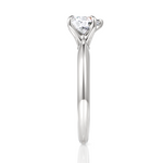 Beatrice Heart Cut Lab Grown Diamond 14Kt White Gold Engagement Ring - View 4