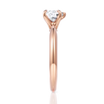 Beatrice Heart Cut Lab Grown Diamond 18Kt Rose Gold Engagement Ring - View 4