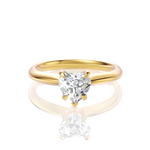Beatrice Heart Cut Lab Grown Diamond 18Kt Yellow Gold Engagement Ring
