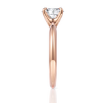 Beatrice Oval Cut Lab Grown Diamond 18Kt Rose Gold Engagement Ring - View 4