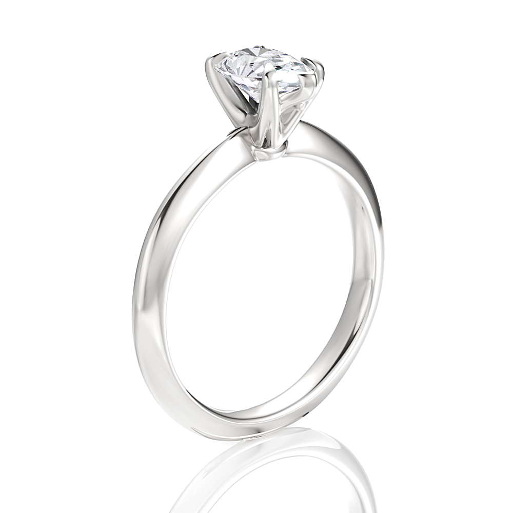 Beatrice Pear Cut Lab Grown Diamond Platinum Engagement Ring - View 3