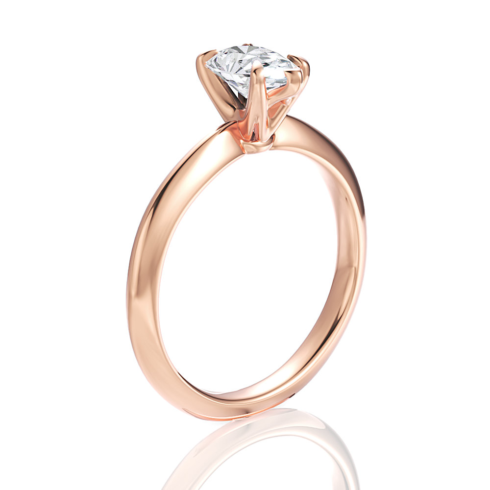 Beatrice Pear Cut Lab Grown Diamond 18Kt Rose Gold Engagement Ring - View 3