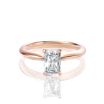 Beatrice Radiant Cut Lab Grown Diamond 18Kt Rose Gold Engagement Ring