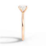 Allison Princess Cut Lab Grown Diamond 18Kt Rose Gold Engagement Ring - View 2