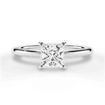 Allison Princess Cut Lab Grown Diamond 18Kt White Gold Engagement Ring