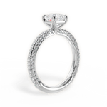 Kristen Asscher Cut Lab Grown Diamond 14Kt White Gold Engagement Ring - View 4
