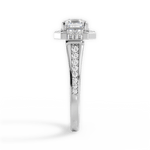 Katherine Asscher Cut Lab Grown Diamond 14Kt White Gold Engagement Ring - View 4