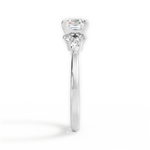 Cynthia Asscher Cut Lab Grown Diamond 14Kt White Gold Engagement Ring - View 4