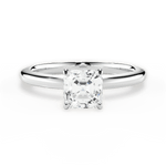 Cara Asscher Cut Lab Grown Diamond Platinum Engagement Ring