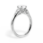 Cecilia Cushion Cut Lab Grown Diamond 18Kt White Gold Engagement Ring - View 4