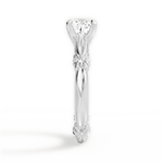 Claire Cushion Cut Lab Grown Diamond 18Kt White Gold Engagement Ring - View 3