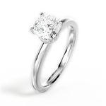 Cara Cushion Cut Lab Grown Diamond 14Kt White Gold Engagement Ring - View 4