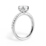 Elsie Cushion Cut Lab Grown Diamond 18Kt White Gold Engagement Ring - View 4