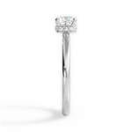 Brianna Cushion Cut Lab Grown Diamond 18Kt White Gold Engagement Ring - View 2