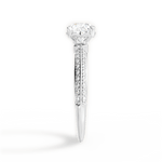 Gail Cushion Cut Lab Grown Diamond 14Kt White Gold Engagement Ring - View 2