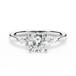 Cynthia Cushion Cut Lab Grown Diamond 14Kt White Gold Engagement Ring