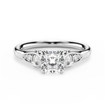 Cecilia Cushion Cut Lab Grown Diamond 18Kt White Gold Engagement Ring