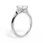 Celeste Emerald Cut Lab Grown Diamond Platinum Engagement Ring - View 2