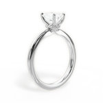 Cara Emerald Cut Lab Grown Diamond Platinum Engagement Ring - View 3