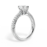 Kira Heart Cut Lab Grown Diamond 18Kt White Gold Engagement Ring - View 2