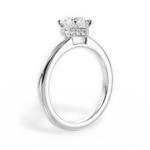 Brianna Heart Cut Lab Grown Diamond 18Kt White Gold Engagement Ring - View 4