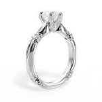 Claire Heart Cut Lab Grown Diamond 18Kt White Gold Engagement Ring - View 2