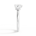 Cara Heart Cut Lab Grown Diamond Platinum Engagement Ring - View 3
