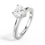 Brianna Heart Cut Lab Grown Diamond 14Kt White Gold Engagement Ring - View 2