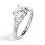 Cecilia Heart Cut Lab Grown Diamond 18Kt White Gold Engagement Ring - View 2