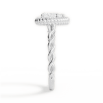 Belinda Heart Cut Lab Grown Diamond 18Kt White Gold Engagement Ring - View 4