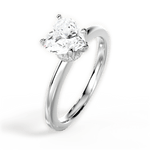Cara Heart Cut Lab Grown Diamond Platinum Engagement Ring - View 4