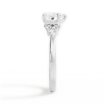 Cynthia Heart Cut Lab Grown Diamond 18Kt White Gold Engagement Ring - View 4