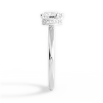 Brianna Heart Cut Lab Grown Diamond 18Kt White Gold Engagement Ring - View 3