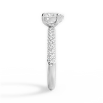 Kylie Heart Cut Lab Grown Diamond 18Kt White Gold Engagement Ring - View 3