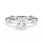 Claire Heart Cut Lab Grown Diamond 18Kt White Gold Engagement Ring