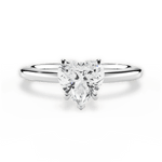 Cara Heart Cut Lab Grown Diamond Platinum Engagement Ring
