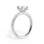 Elsie Marquise Cut Lab Grown Diamond 18Kt White Gold Engagement Ring - View 2