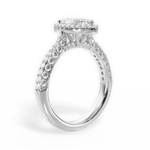 Lucy Marquise Cut Lab Grown Diamond Platinum Engagement Ring - View 4