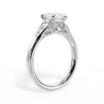 Cecilia Marquise Cut Lab Grown Diamond 18Kt White Gold Engagement Ring - View 4