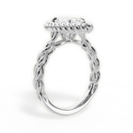 Belinda Marquise Cut Lab Grown Diamond Platinum Engagement Ring - View 2