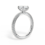 Kristen Marquise Cut Lab Grown Diamond Platinum Engagement Ring - View 4