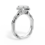Erica Marquise Cut Lab Grown Diamond Platinum Engagement Ring - View 3