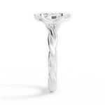 Bianca Marquise Cut Lab Grown Diamond Platinum Engagement Ring - View 4