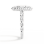 Belinda Marquise Cut Lab Grown Diamond Platinum Engagement Ring - View 4