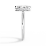 Brianna Marquise Cut Lab Grown Diamond 18Kt White Gold Engagement Ring - View 2